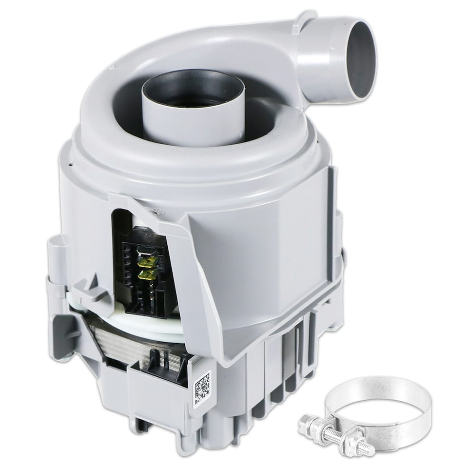 image 1 of Bosch Neff Siemens Dishwasher Heat Pump Motor Flow Main Circulation Assembly Kit (12014980)