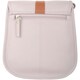 image 2 of Genuine Soft Leather Sadle Bag Style Crossbody Shoulder Handbag White | Ivory