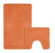 image 1 of Velosso Greek Key Bathmat Set - Antislip | Orange