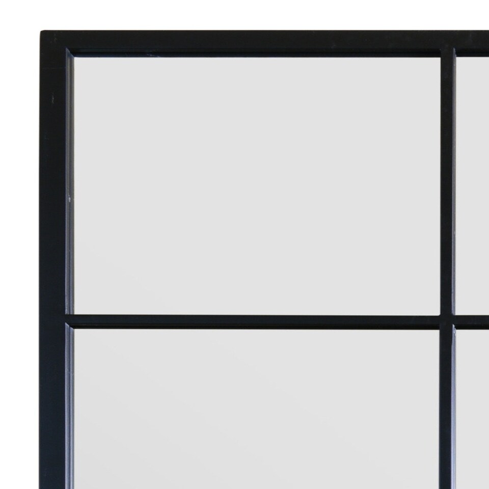 image 1 of The Fenestra - Black Modern Window Leaner / Wall Mirror 69" X 33" (174CM X 85CM) Black