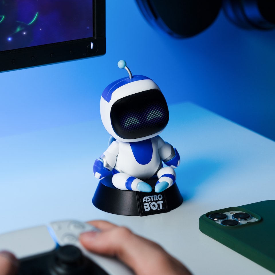 image 1 of Astrobot Icon Light, 12cm Character LED Lamp for Desk Bedroom or Gaming Setup Battery Powered Display Light, Paladone