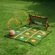 image 5 of Football Flick Urban Tekkers Pack 4-in-1 training equipment and game - Football Tic-Tac-Toe - Mini Football Goal- two passing hoops