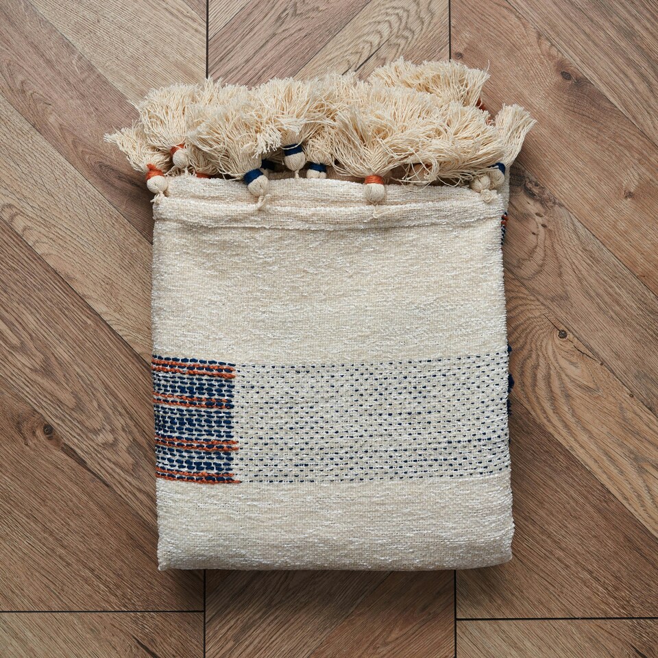image 1 of BHS Global Blend Tufted Throw, Multicoloured