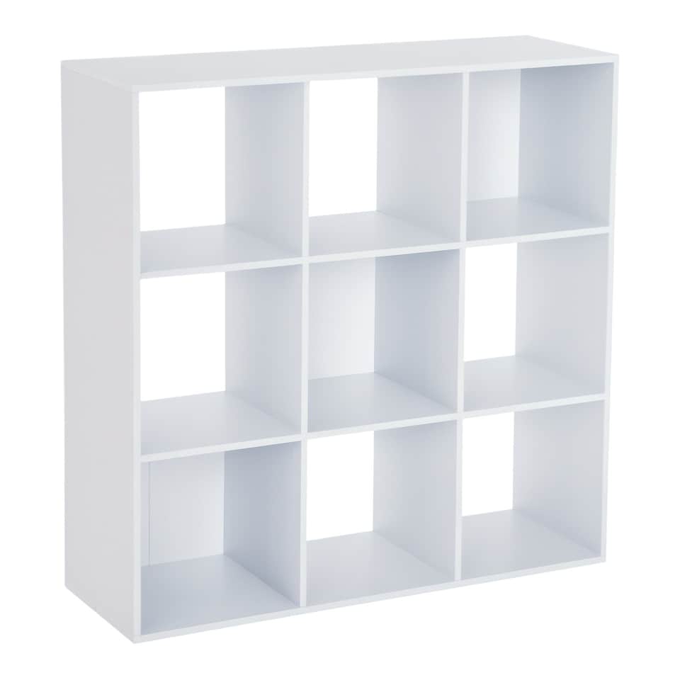 image 1 of HOMCOM 9 Cube Storage Unit Cabinet Bookcase Display Shelves, White