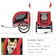 image 4 of PawHut Steel Frame Bike Trailer Dog Carrier