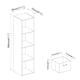 image 4 of 4-Tier Cube Shelving Unit with Inserts | Brown | Teak & Beige | 1