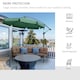 image 6 of Outsunny 2.7m Garden Cantilever Banana Parasol Sun Shade w/ Crank, Green