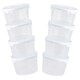 image 3 of 4 x Strong Reusable Plastic Microwave Safe 300ml Round Stackable Food Storage Containers