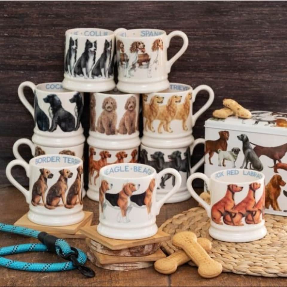 image 1 of Mug: 1 x 300ml Emma Bridgewater Beagle 1/2 Pint Mug, Ceramic White