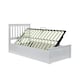 image 1 of Francis White Wooden Ottoman Bed And Neptune Spring Mattress Single | Multi