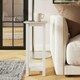image 1 of Palma Side Table Plant Stand Pure White White
