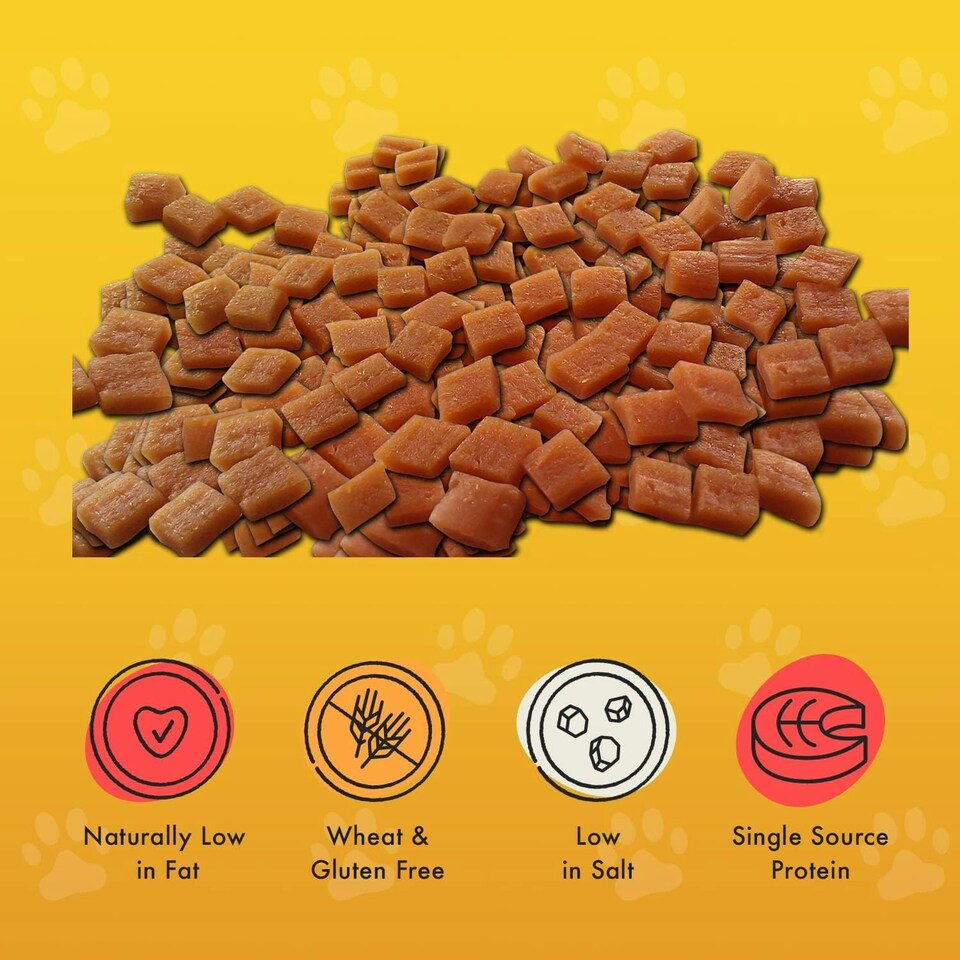 image 1 of Pet Munchies Chicken Dog Training Treats, Natural Grain Free Tasty Bites Made Real Meat, Low in Fat 50g (Pack of 8)