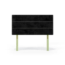 Milan Black Naples Velvet Headboard Single N/A