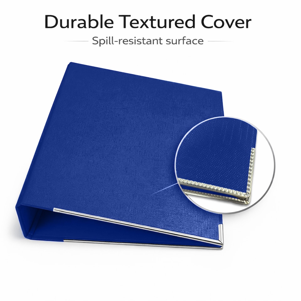 MKGT Blue A4 Lever Arch Files 75mm Spine Ring Binder Folder Office ...