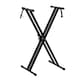 image 1 of X Frame Keyboard Stands Double Beam Music Electronic Keyboard Stand | Black