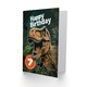 image 2 of Jurassic Dinosaur Roaring T-Rex Jungle 7th 7 Year Old Child Kids Birthday Card