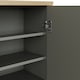 image 5 of Lancaster 2 Door Shoe Cabinet | Grey | Grey