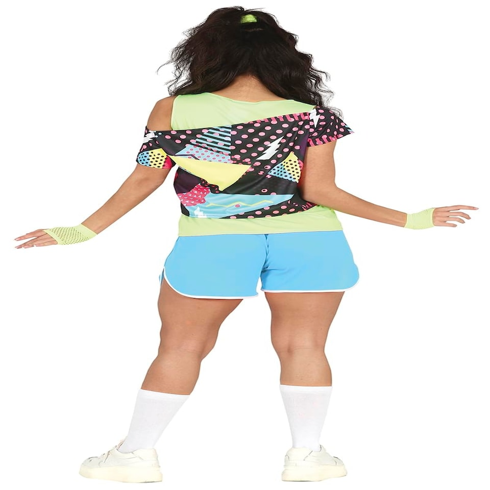 image 1 of Fancy Dress Adult 80S Gymnast Mens - L