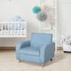 image 6 of HOMCOM Kids Armchair Children Mini Sofa Wood Frame High Back Bedroom Furniture Blue