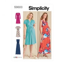 Simplicity 9600 Paper Sewing Pattern – Women’s Dress, Size H5 (6–8–10–12–14), Intermediate