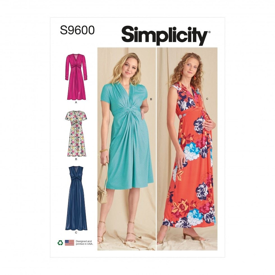 image 1 of Simplicity 9600 Paper Sewing Pattern – Women’s Dress, Size H5 (6–8–10–12–14), Intermediate