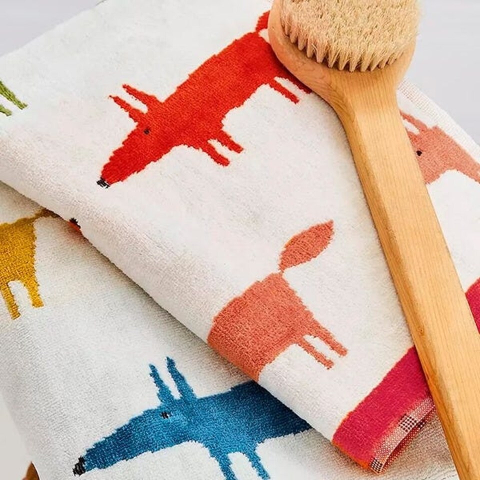 image 1 of Scion Mr Fox Birthday Guest Towel Multi Coloured