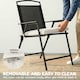image 6 of Outsunny Seat Cushions with Machine Washable Cover | Cream | cream white | 46 x 42 x 7 cm