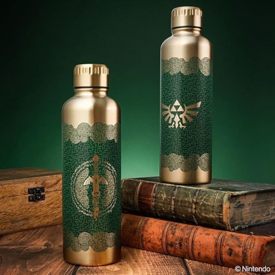 image 1 of Tears of the Kingdom Zelda Metal Water Bottle, Officially Licensed Insulated Drink Bottle for Hot & Cold Drinks, Paladone