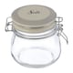 image 1 of Interiors By Premier Durable Salt Storage Jar, Stylish Glass Jar With Lid For Kitchen Counter, Versatile Airtight Storage Jar