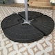 image 2 of Samuel Alexander 70kg 4 PCS Cantilever Parasol Base Weights Set Water or Sand. Heavy Duty Parasol Weight