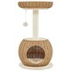 image 1 of Yaheetech 75 cm Tall Rattan Cat House  Beige