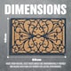image 3 of Home Entryway Heavy Duty Non Slip Door Mat Panama Home Welcome Coir