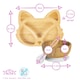 image 3 of Tiny Dining 4pc Fox Bamboo Suction Baby Feeding Set - White