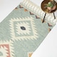image 1 of Homescapes Tenali Blue Kilim Wool Rug - 160 x 230 cm Blue | 160 x 230 cm