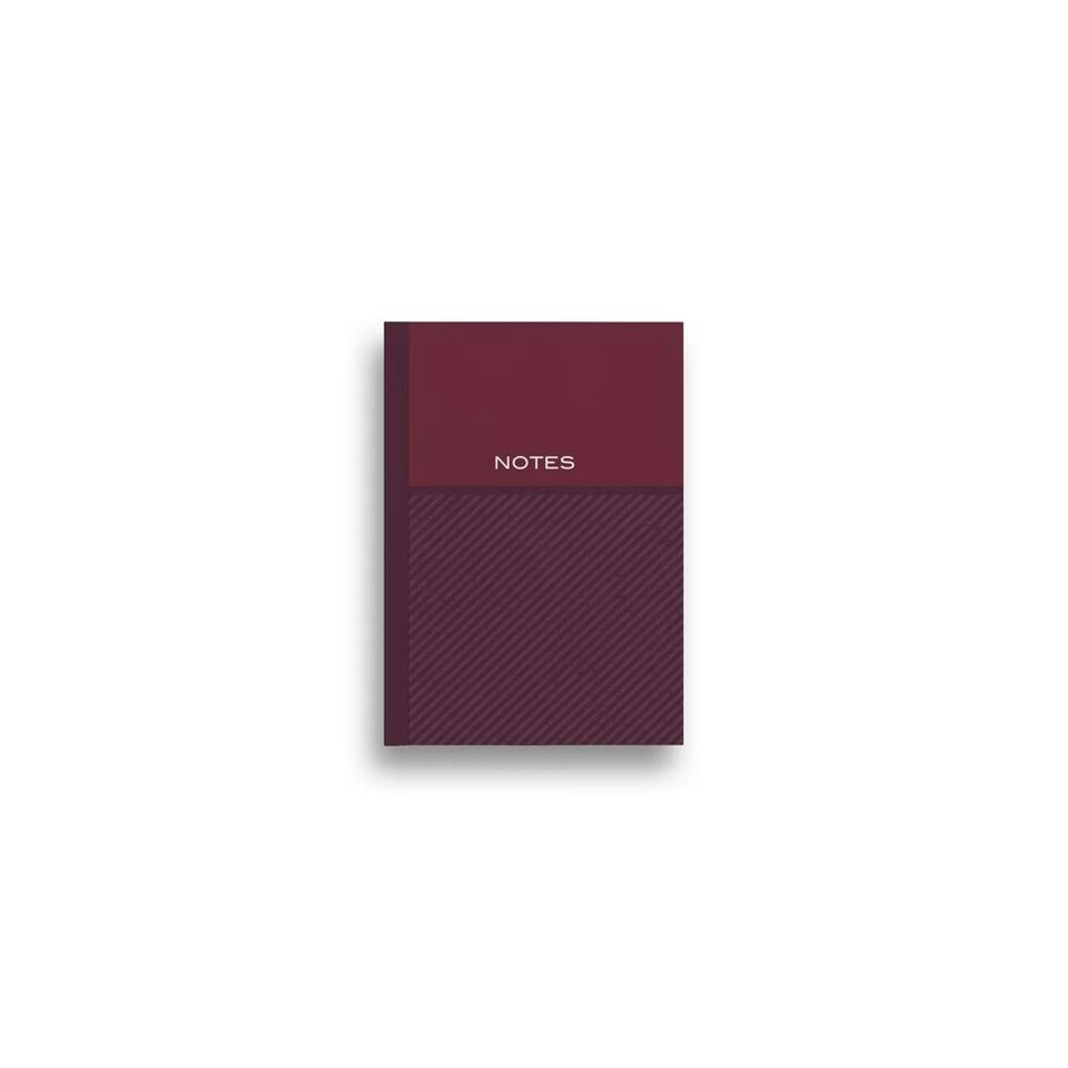 A6 Lined 100 Pages Red Block Design Notepad By Jolipad