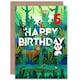 image 1 of Cute Amazon Jungle Animals Age 5 Year Old Child Kids 5th Birthday Card