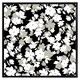 image 2 of Grey, white & black flowers (Picture Frame) Brown | Oak | XS