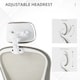 image 6 of Vinsetto High Back Office Chair, Mesh Computer Desk Chair with Rotatable Headrest, 4D Lumbar Support, Flip-up Arm, Adjustable Height, Grey