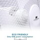 image 3 of Straame 16" Pedestal Fan, 140cm Height, 3 Speeds, Wide Base, White