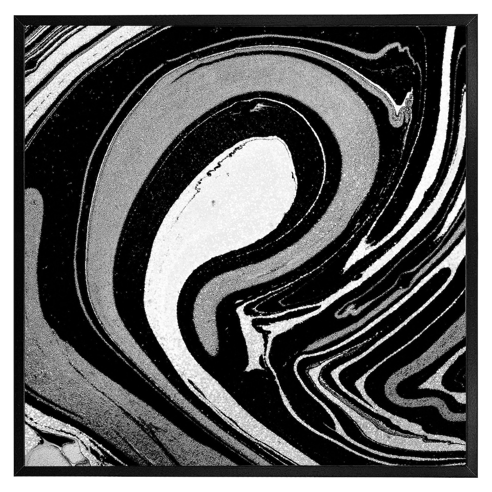 image 1 of Black marbled paint (Picutre Frame) Brown | Oak | XL