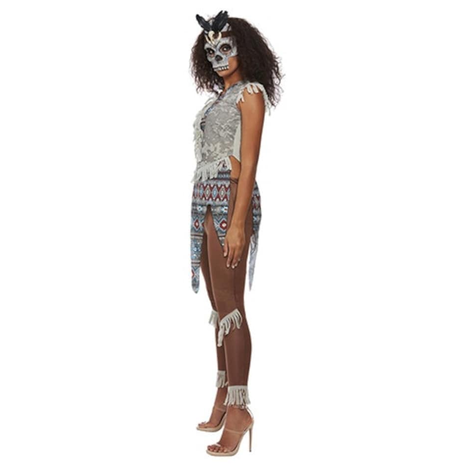 image 1 of Dark Spirit Warrior Fancy Dress Costume Ladies Small - UK 8-10