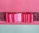 image 4 of FURNISHED Blackout Roller Blind with Fuchsia Glitter Trim and Fuchsia Bow Cut to Size | Pink | Fuchsia | (W) 240cm x (L) 165cm