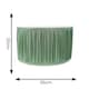 image 4 of ValueLights Jess Green Fabric Ruched Pleated Large Drum Shade