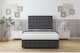 image 1 of Sloomy Berlin Graphite Dumfries Divan Bed With Mattress 4 Drawers With 54" Floor Standing Headboard & 12" Matching Footboard 5' King | Grey | Graphite | King | 1