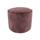 image 1 of Luxury Velvet Round Bean Bag Ottoman Soft Plush Velvet Stool Pouffe | Red | Burgundy