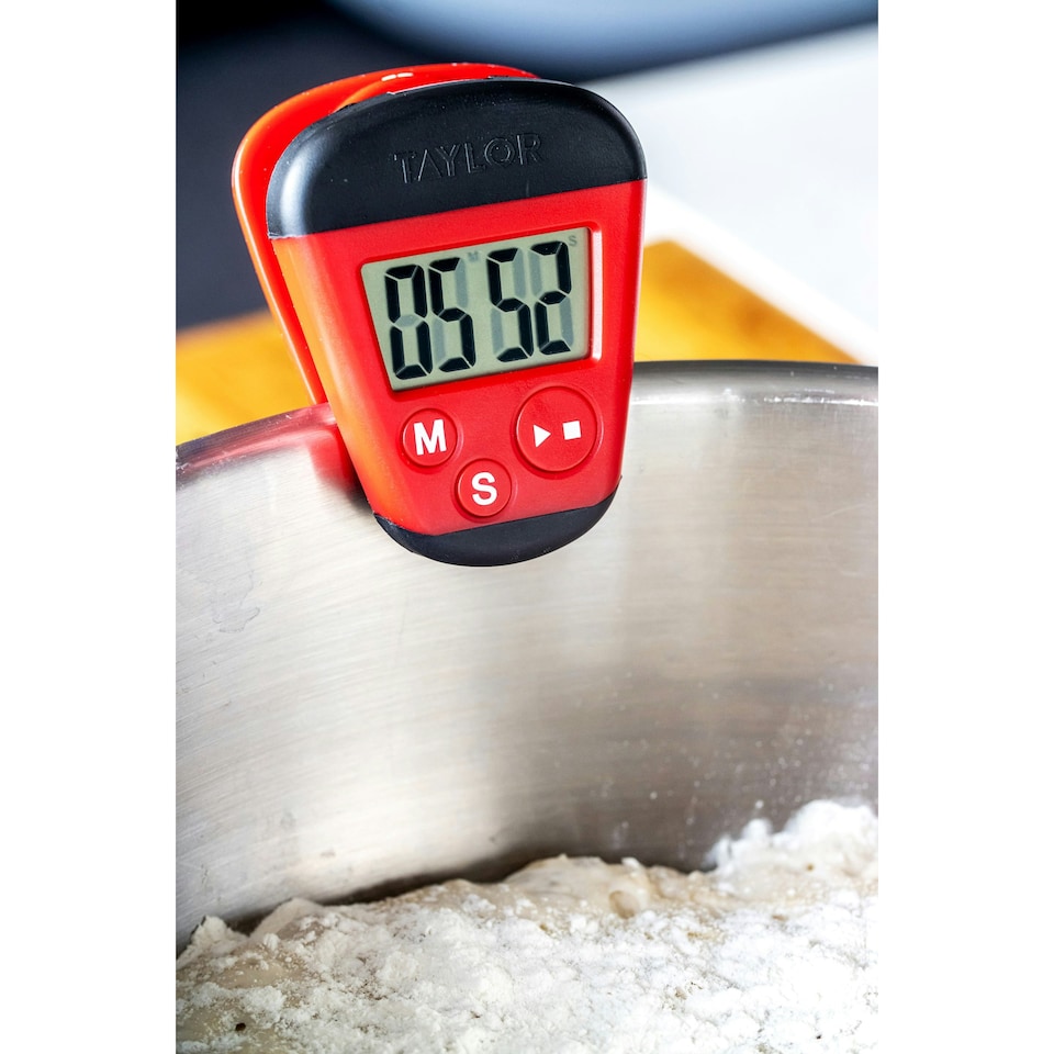 image 1 of Taylor Kitchen Clip Digital Timer White