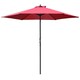 image 1 of Outsunny 2.8m Garden Parasol Umbrella, Round Outdoor Market Table Umbrella Sun Shade Canopy, Wine Red