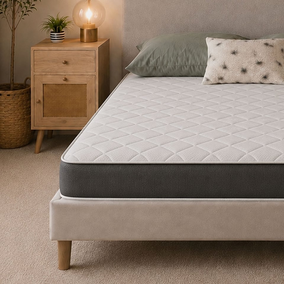 image 1 of 18cm Hybrid Memory Foam Spring Mattress Soft Feel