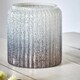 image 3 of Verre Frosted Ribbed Planter - Glass - L15 x W15 x H14 cm - Blue Blue