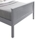 image 7 of 4ft6 Double Grey,wood,wooden high foot end,solid panel bed frame.Shaker style